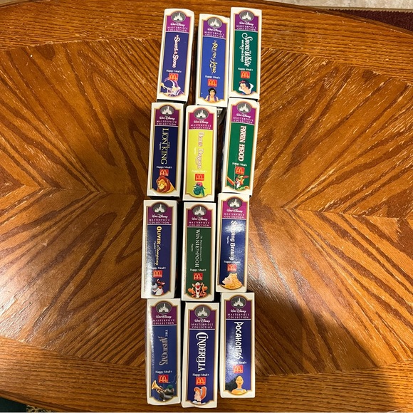 12 VTG Disney Mcdonalds Happy Meal Masterpiece Figurine VHS Lot 1995 1996 EU - Picture 3 of 4